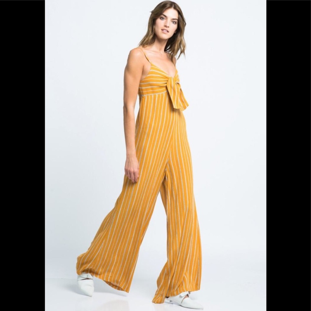 Skylar + Madison Russet orange jumpsuit